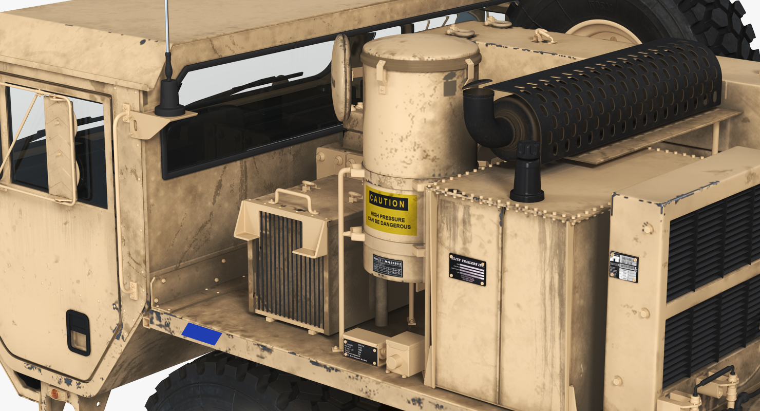 3D model Military Truck Oshkosh HEMTT M985 Sand Rigged