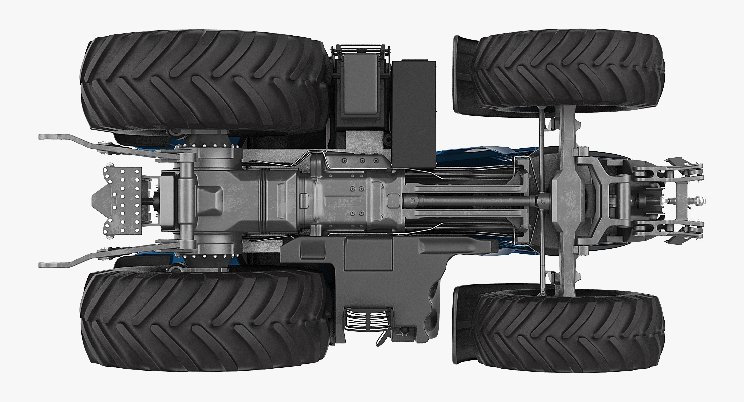 3D New Tractor Generic Rigged