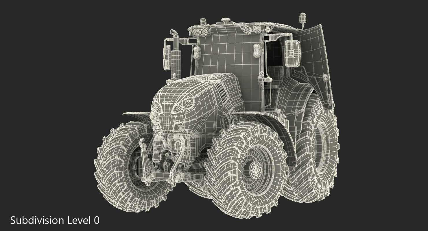 3D New Tractor Generic Rigged