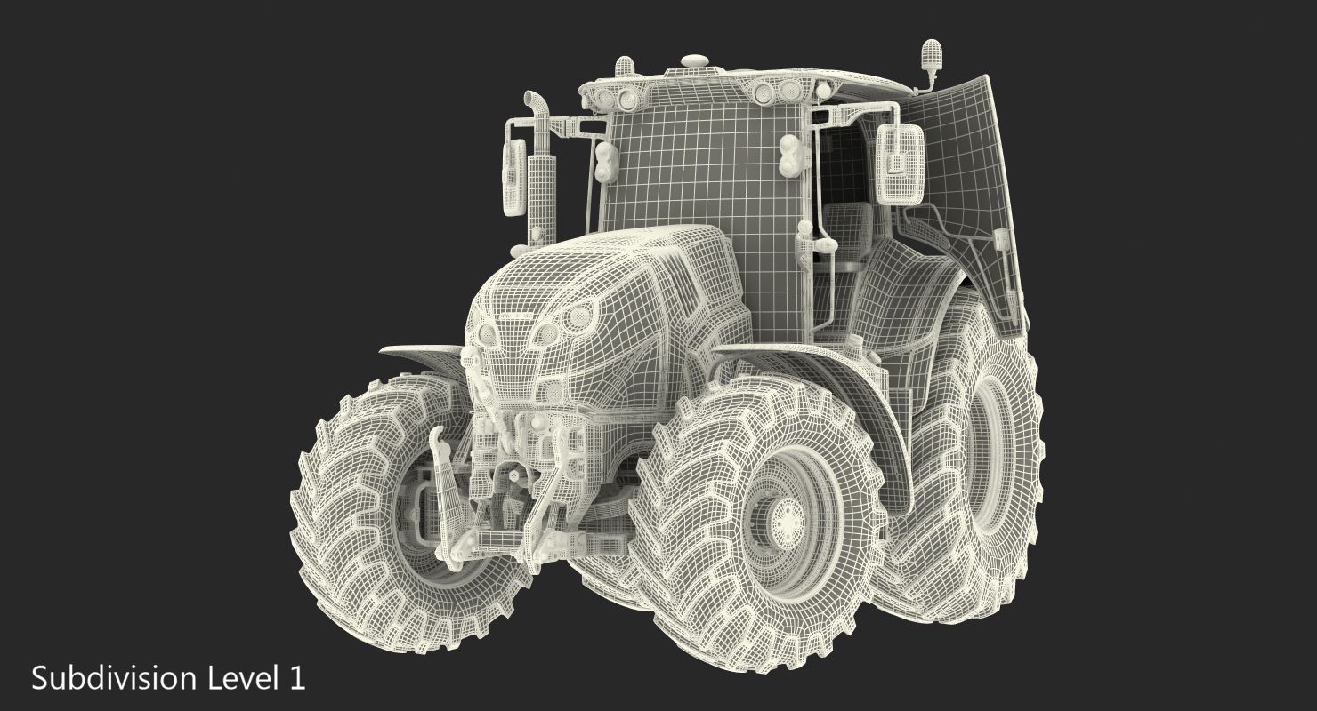 3D New Tractor Generic Rigged
