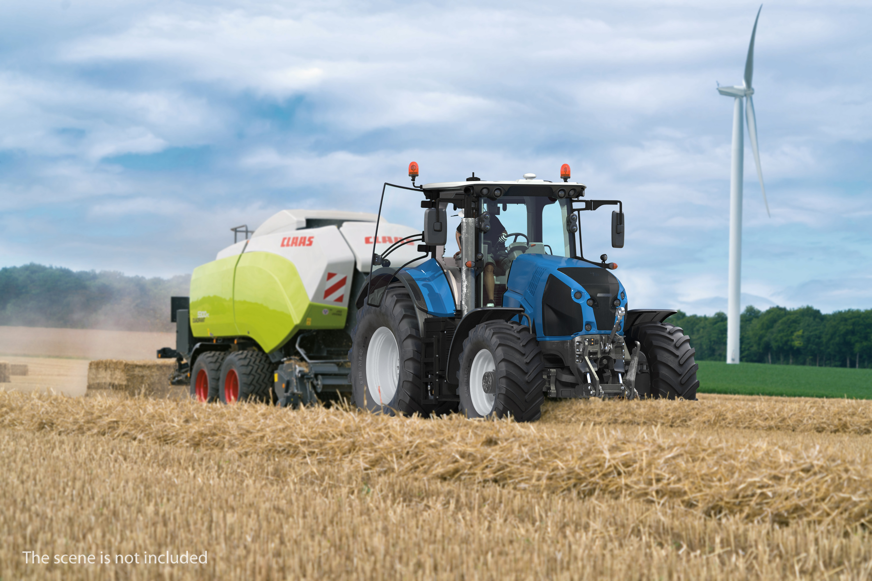 3D New Tractor Generic Rigged
