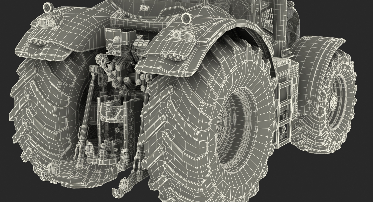 3D New Tractor Generic Rigged