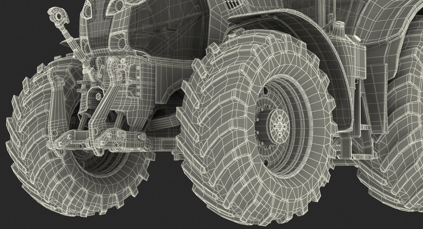 3D New Tractor Generic Rigged