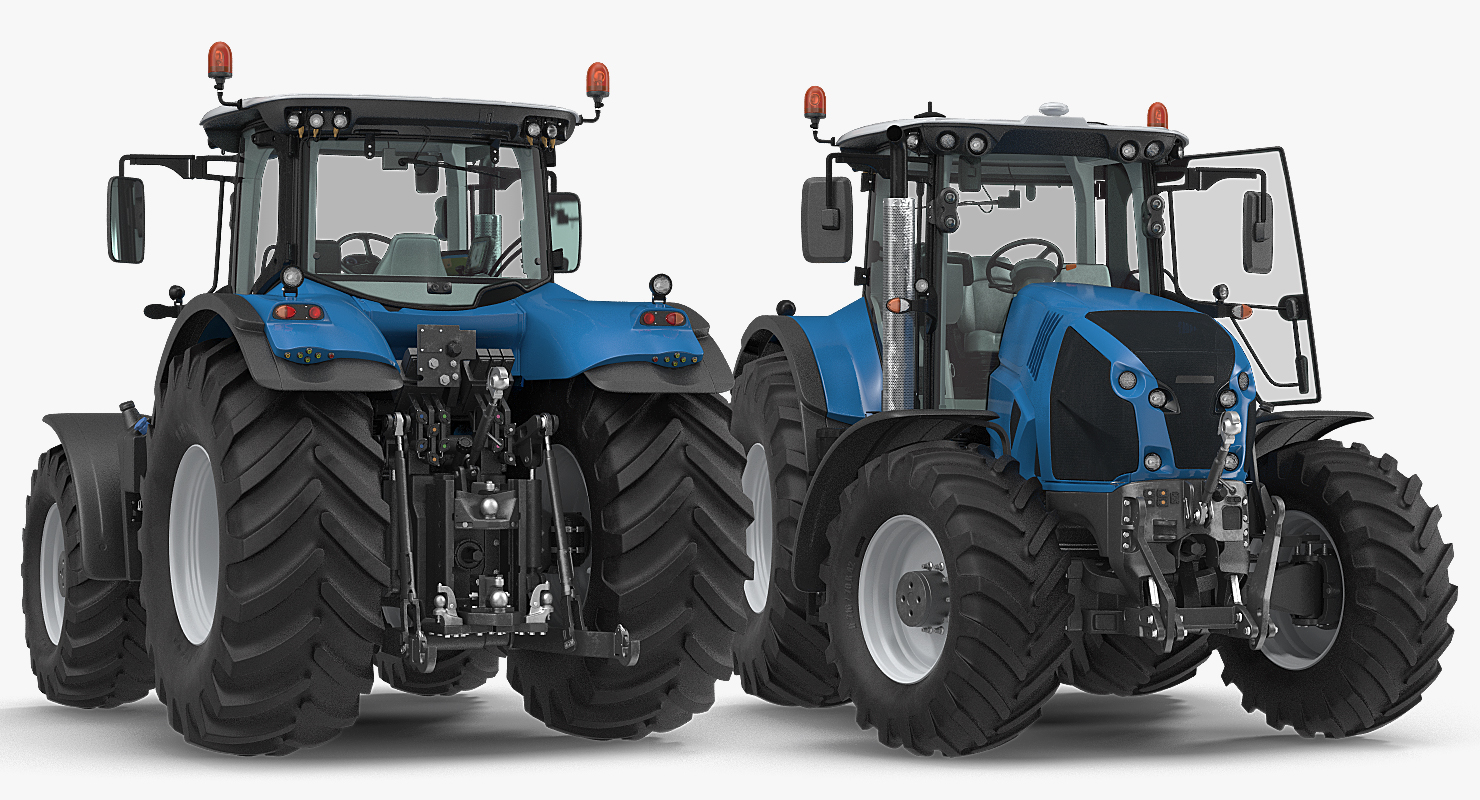 3D New Tractor Generic Rigged