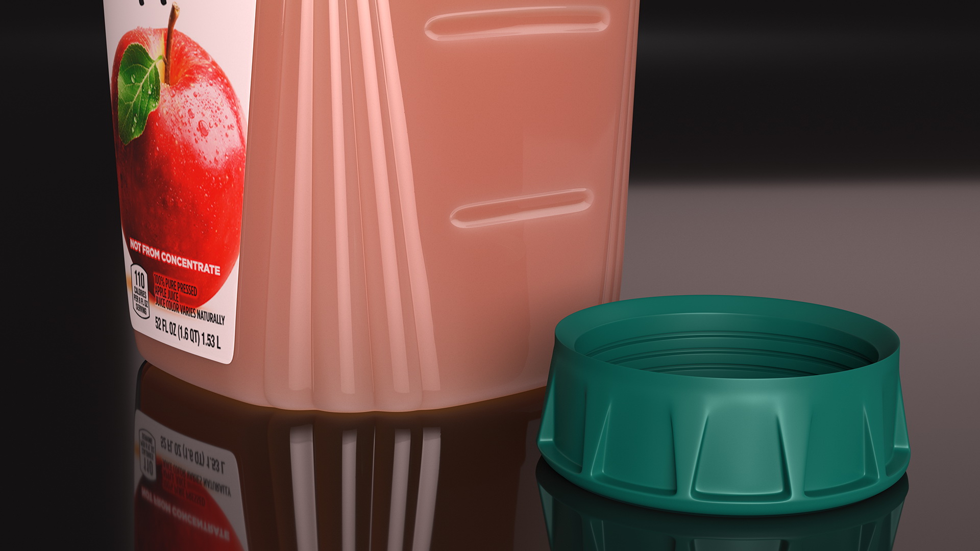 3D Fruit Coke Simply Apple Open model