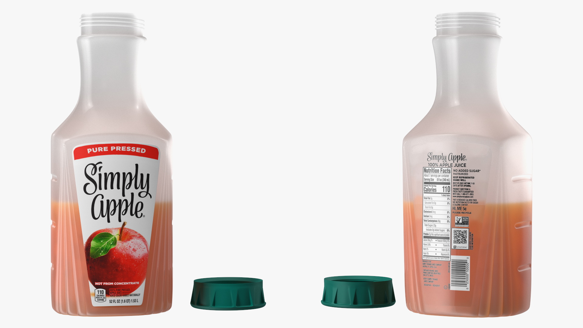 3D Fruit Coke Simply Apple Open model