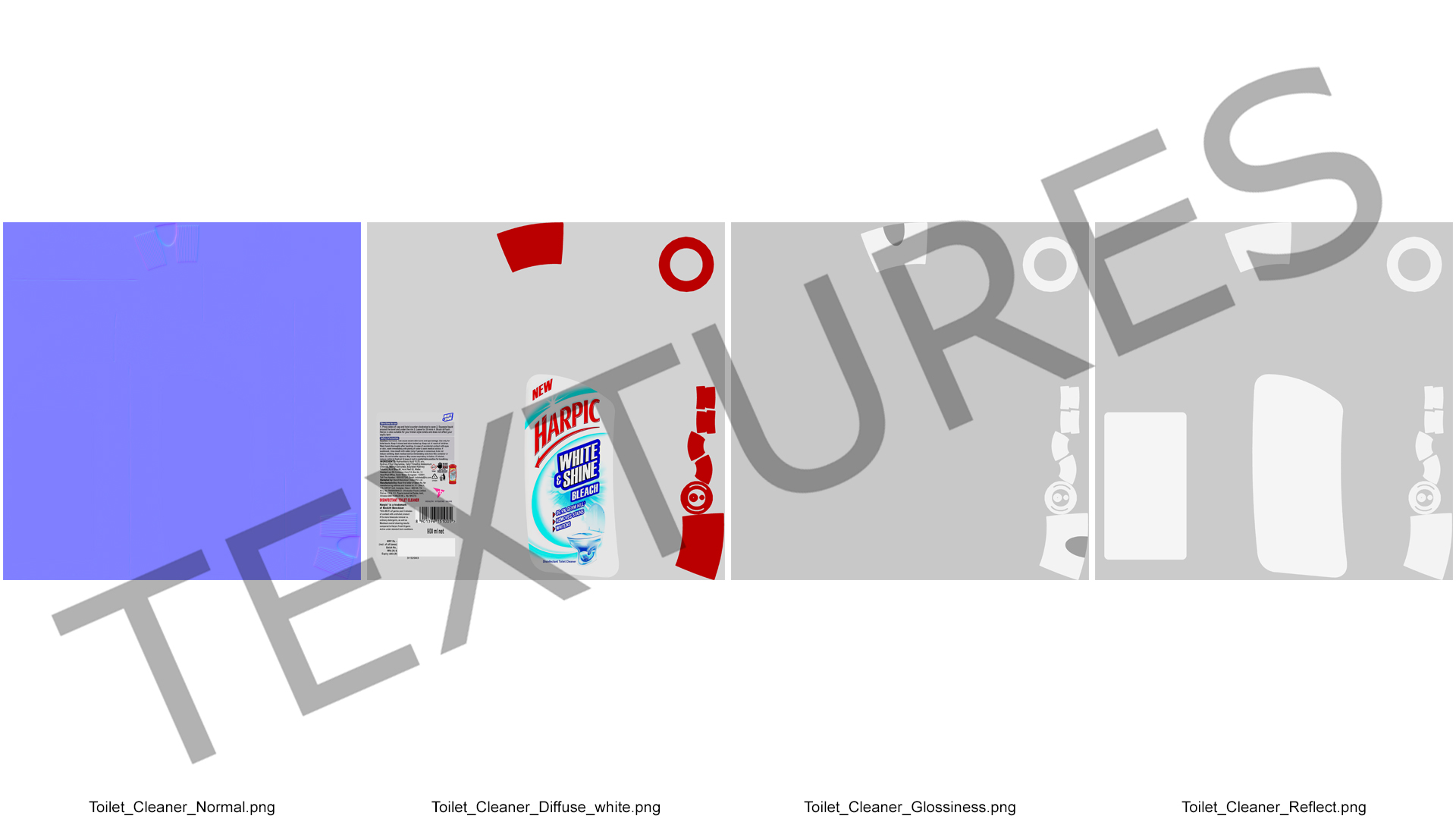 Harpic White Toilet Cleaner 3D