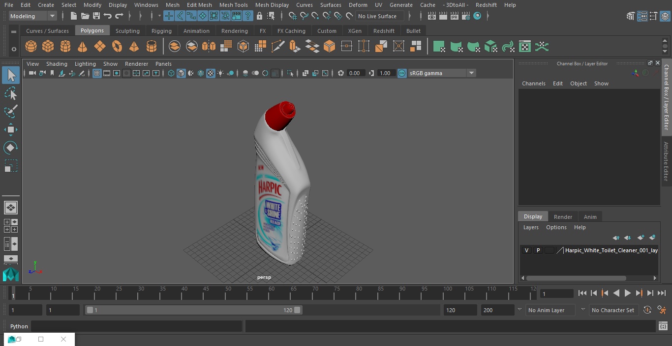 Harpic White Toilet Cleaner 3D