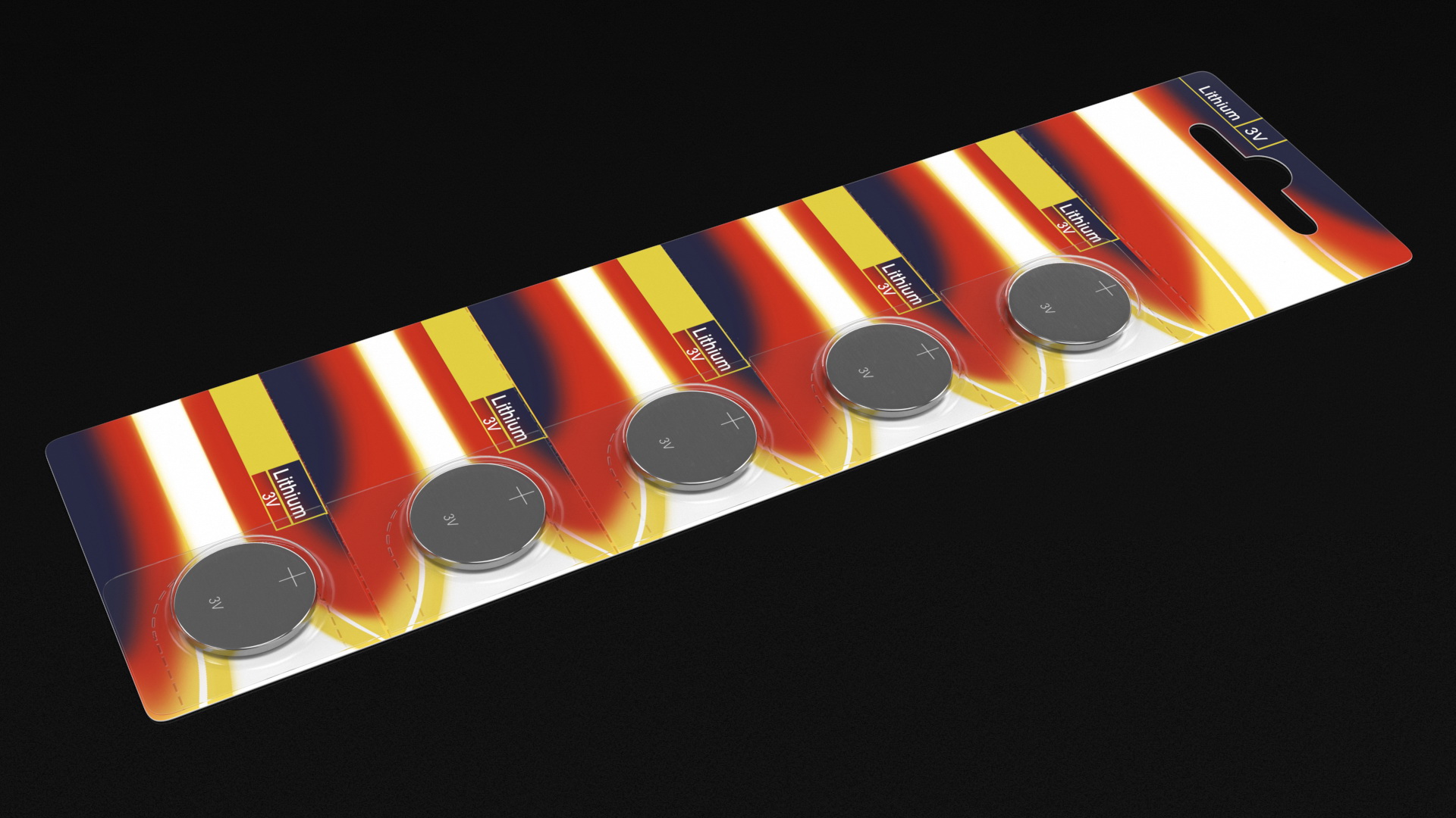 3D Lithium Button Battery 3V Blister X5