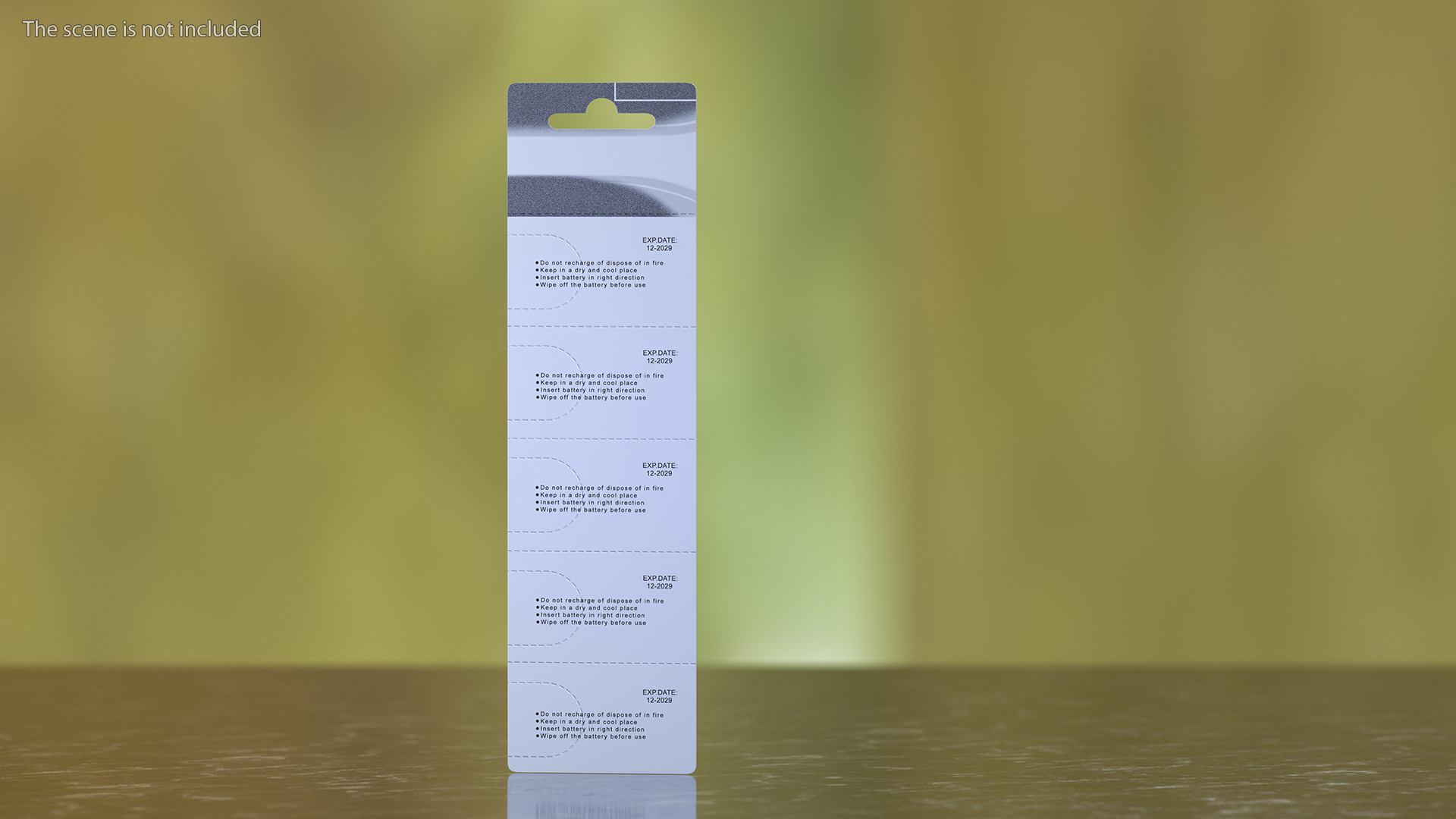 3D Lithium Button Battery 3V Blister X5