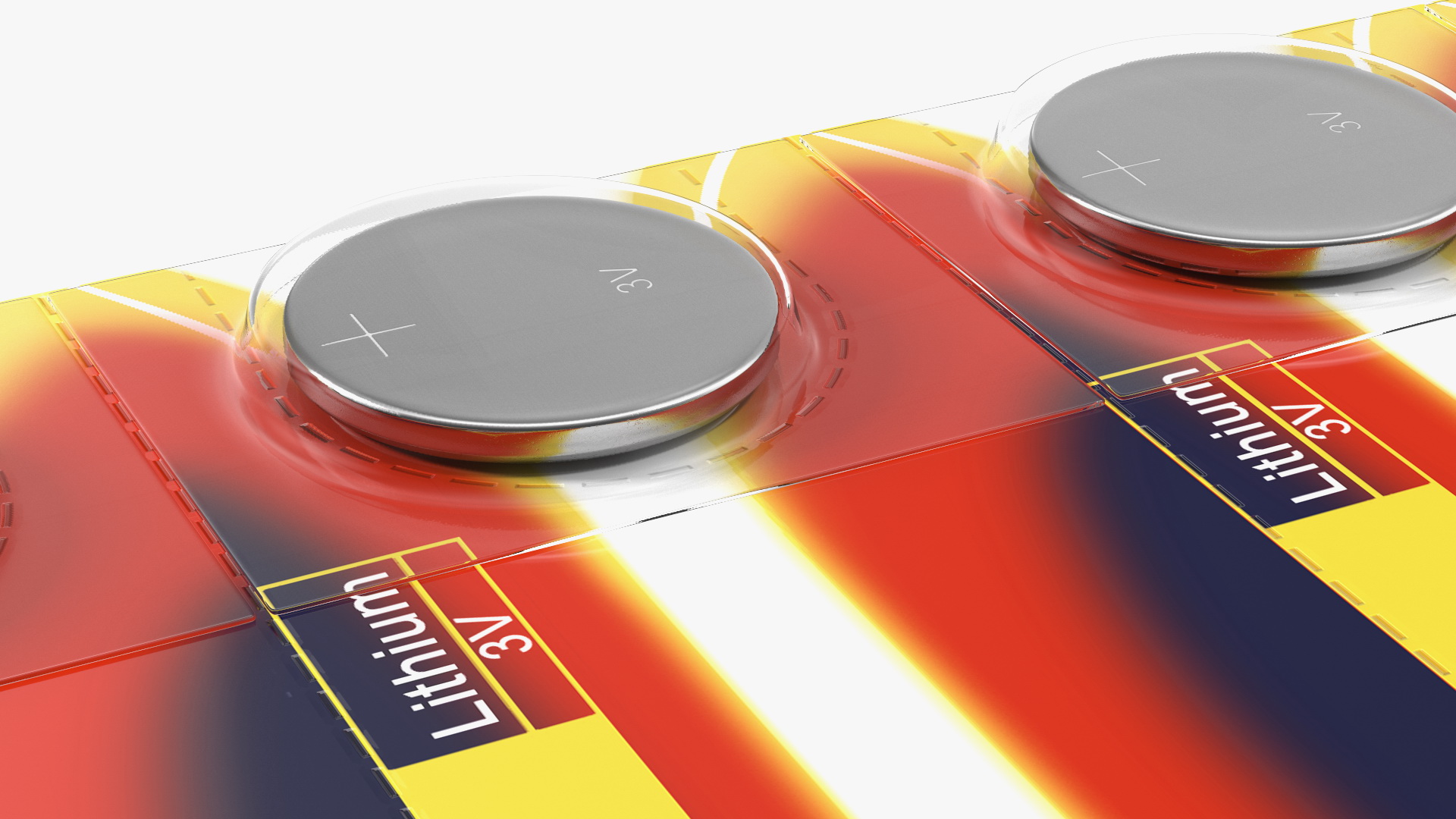 3D Lithium Button Battery 3V Blister X5