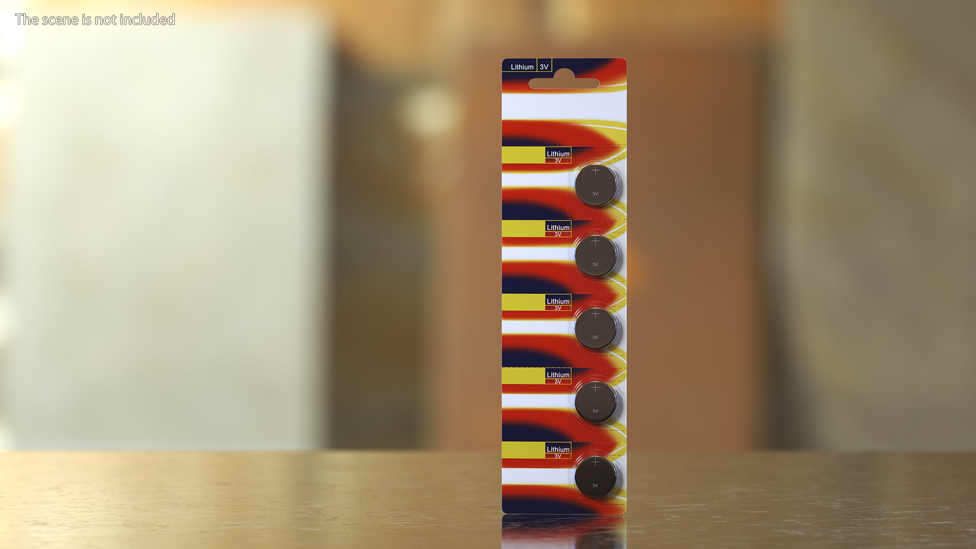 3D Lithium Button Battery 3V Blister X5