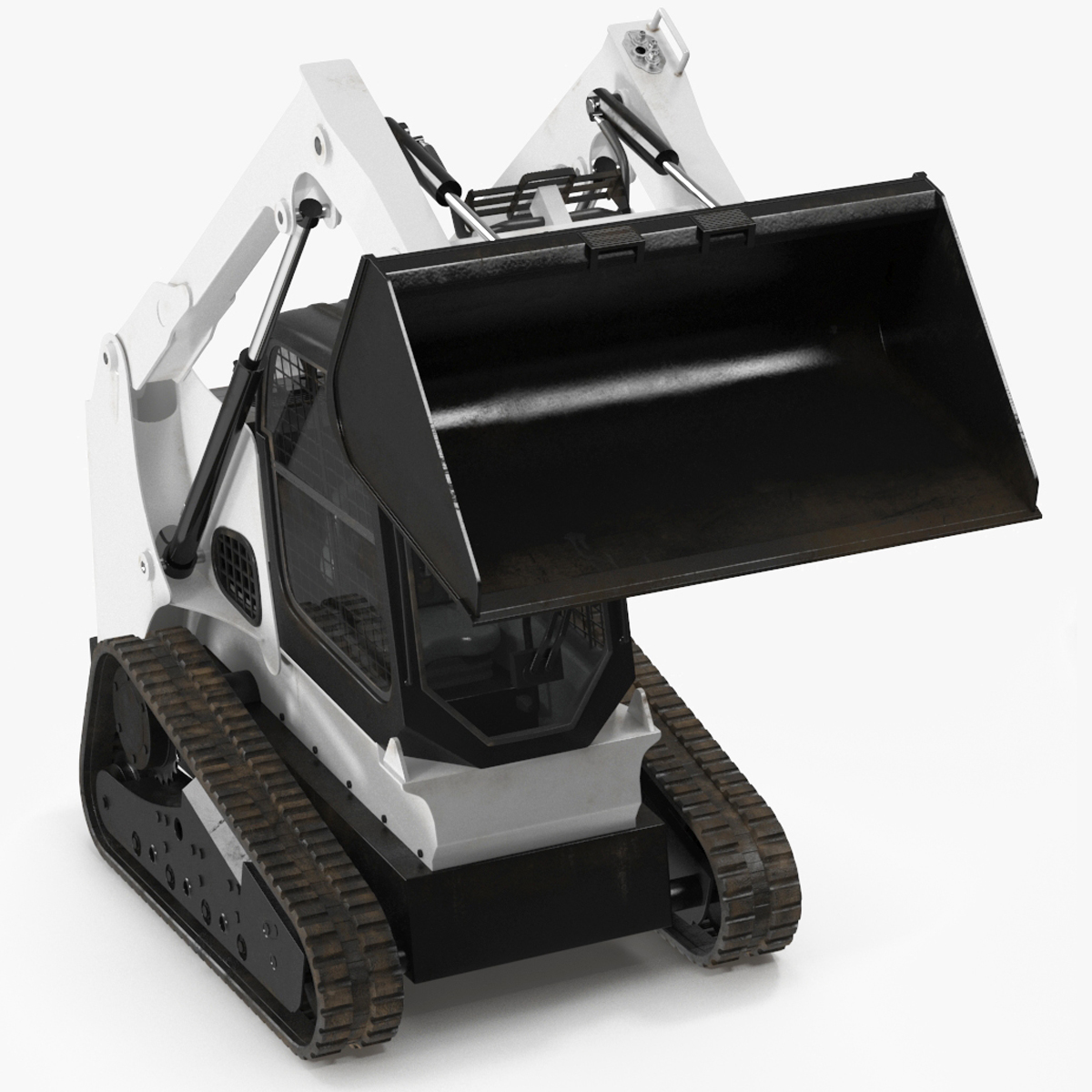 3D model Skid Steer or Compact Track Loader Rigged for Maya