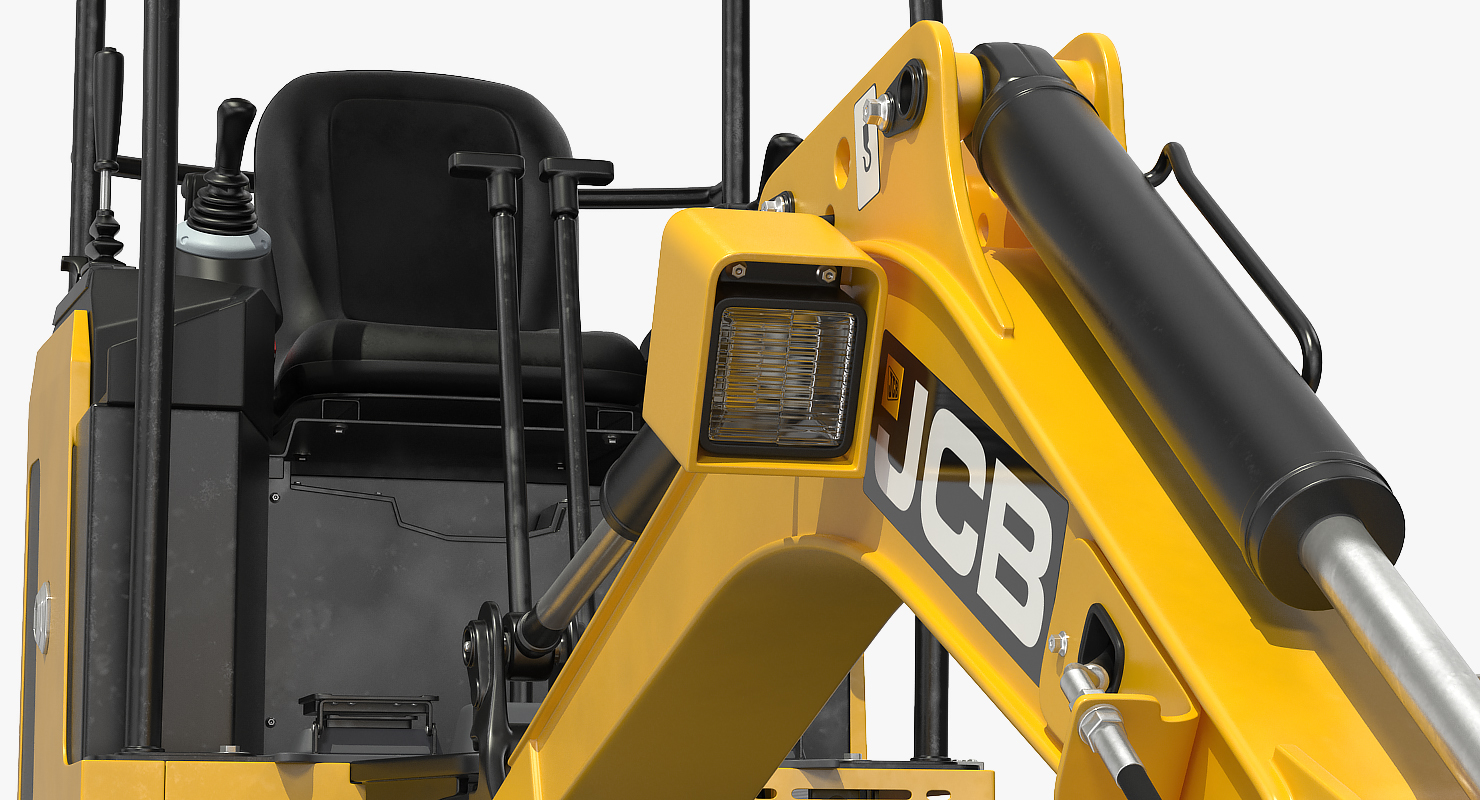 Clean Mini Excavator JCB 18Z1 3D model