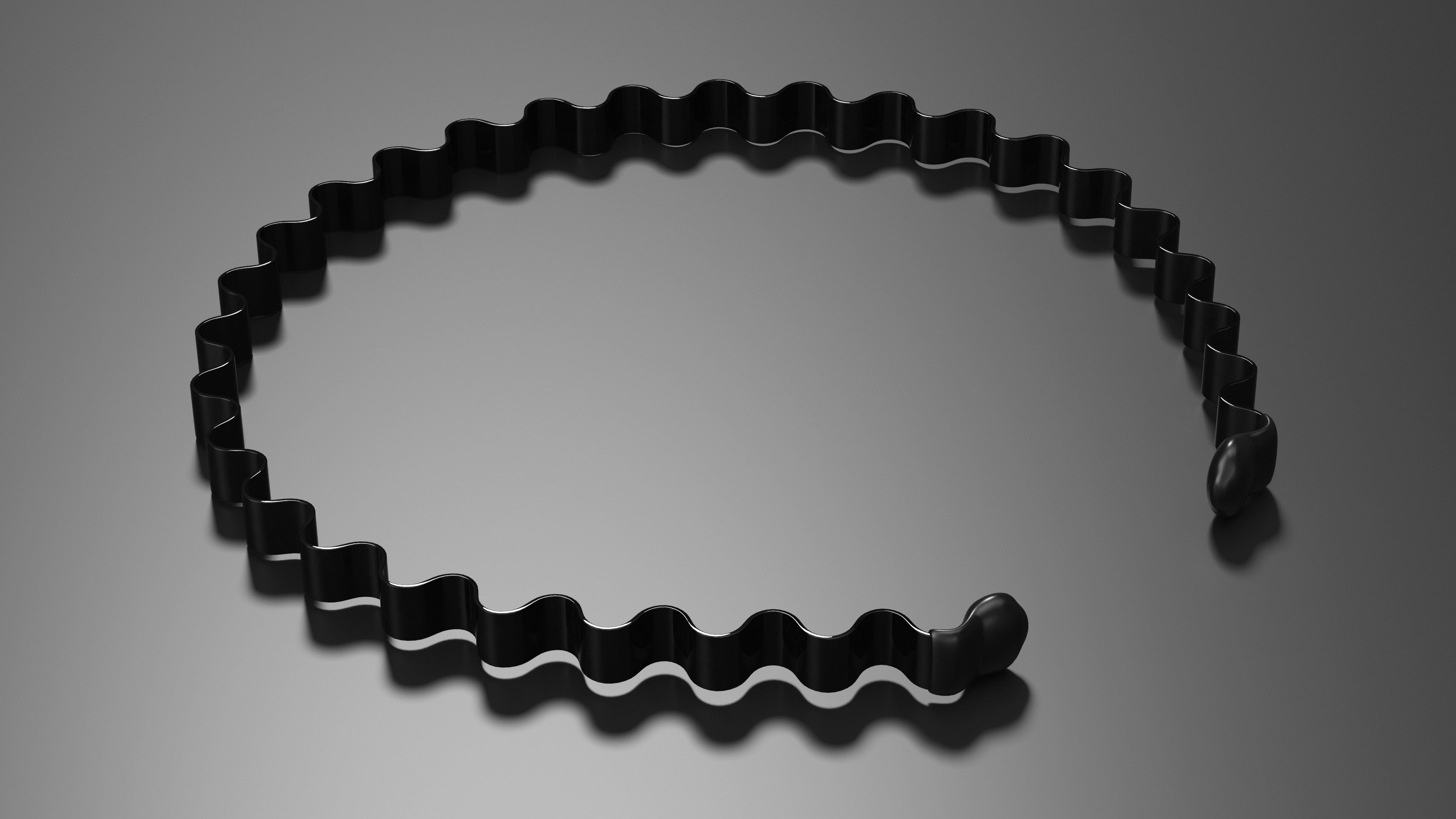 3D model Unisex Headband Wave