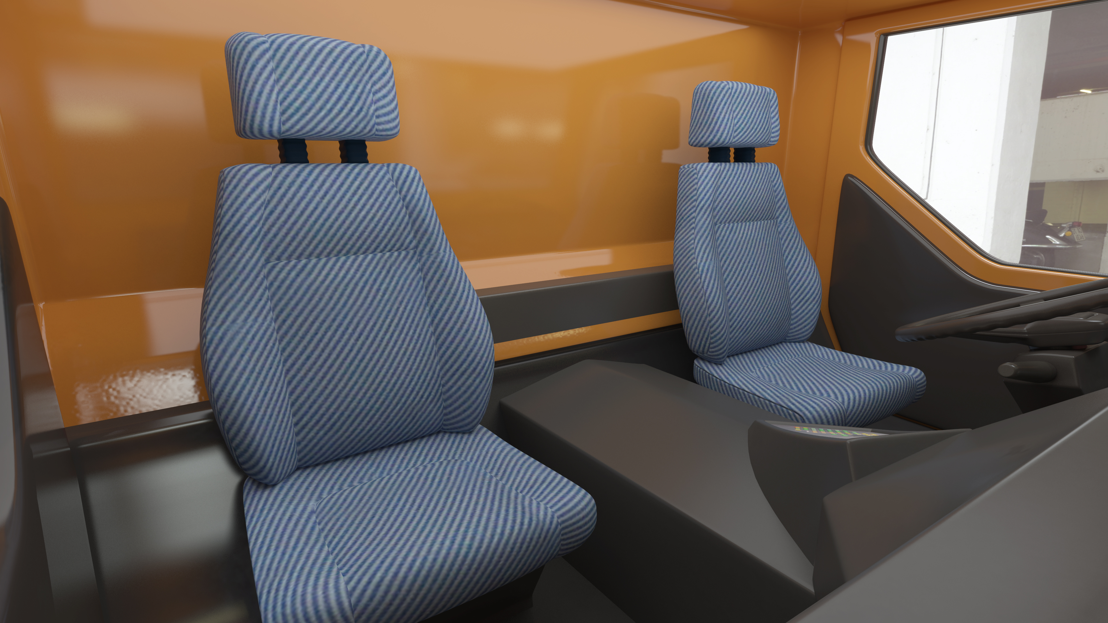 3D model Mobile Crane Construction Vehicle Rigged