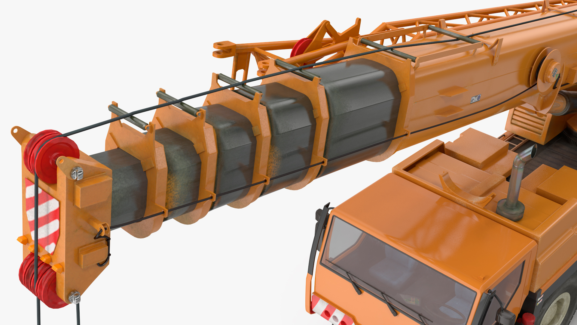 3D model Mobile Crane Construction Vehicle Rigged