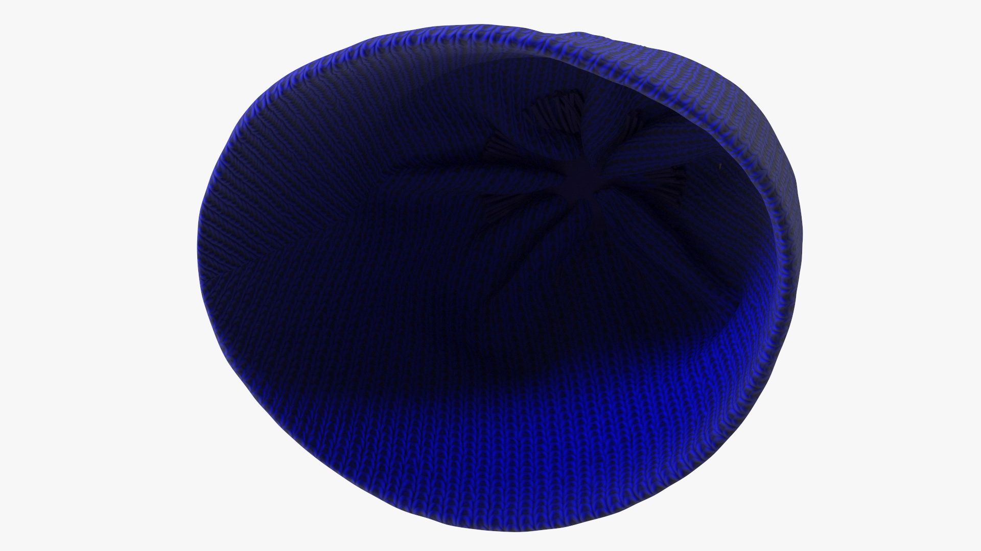 Winter Hat With Pompom Blue 3D