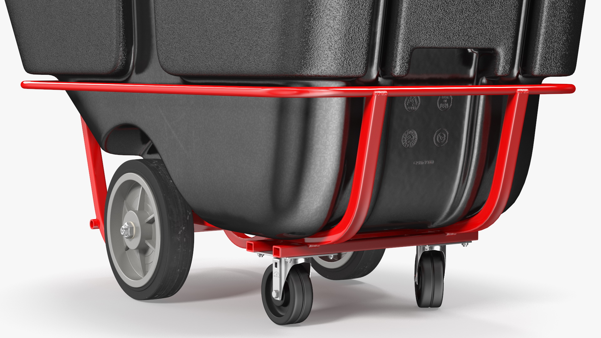 3D Industrial Uline Tilt Truck Black model