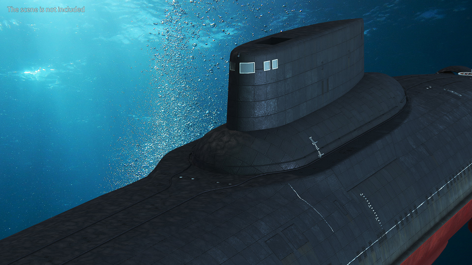 Akula Project 941 Typhoon Class Ballistic Missile Submarine 3D model