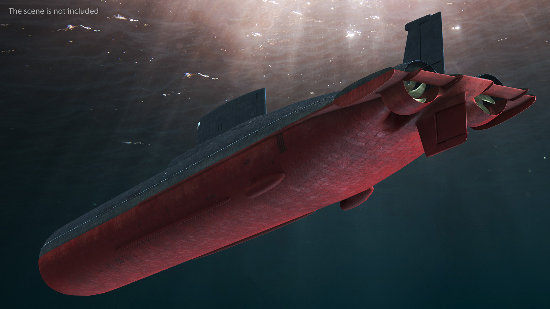 Akula Project 941 Typhoon Class Ballistic Missile Submarine 3D model
