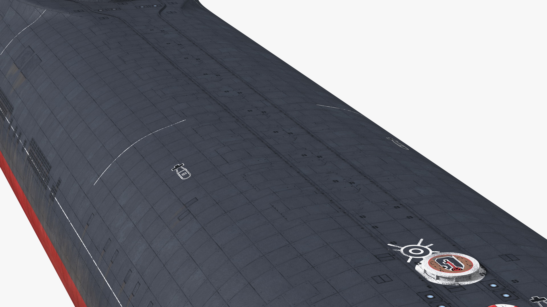 Akula Project 941 Typhoon Class Ballistic Missile Submarine 3D model