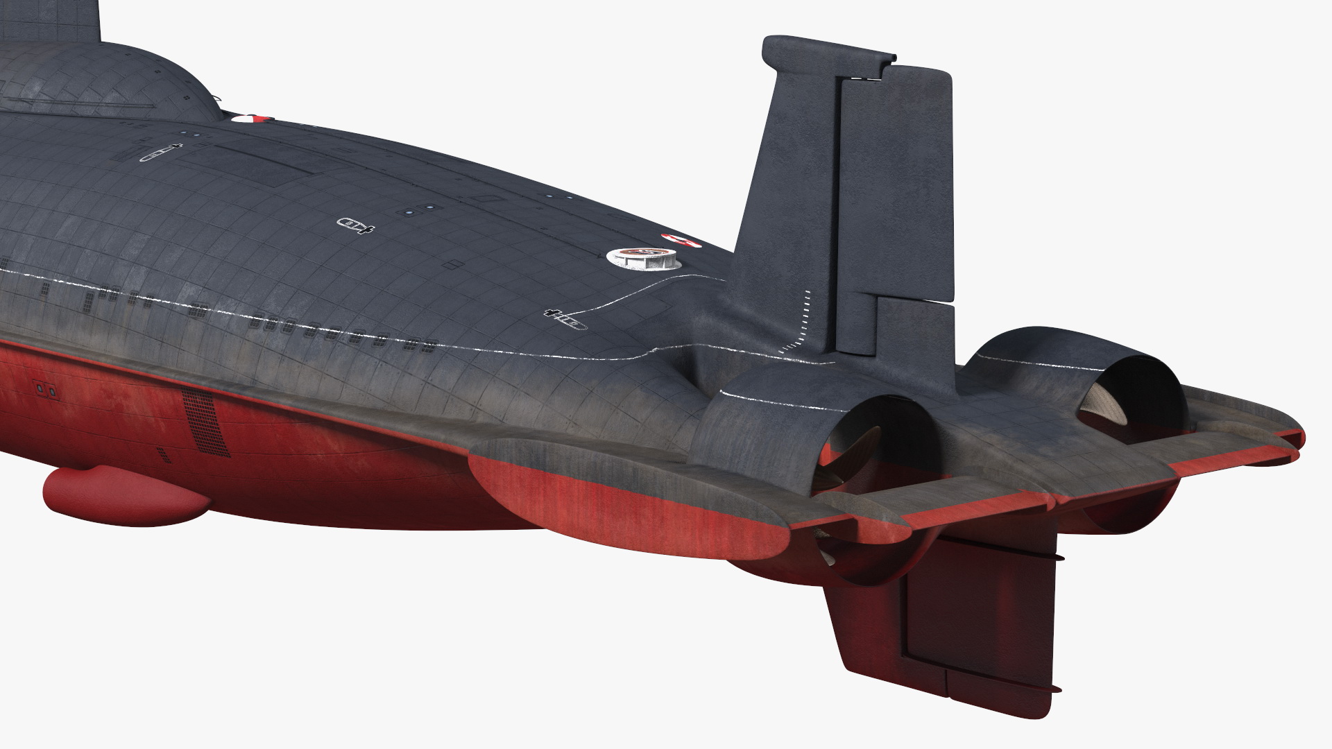 Akula Project 941 Typhoon Class Ballistic Missile Submarine 3D model