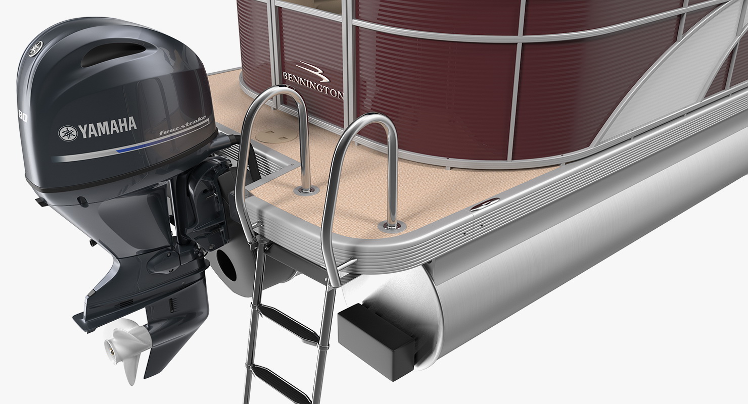 3D model Bennington SX25 Pontoon Boat Rigged