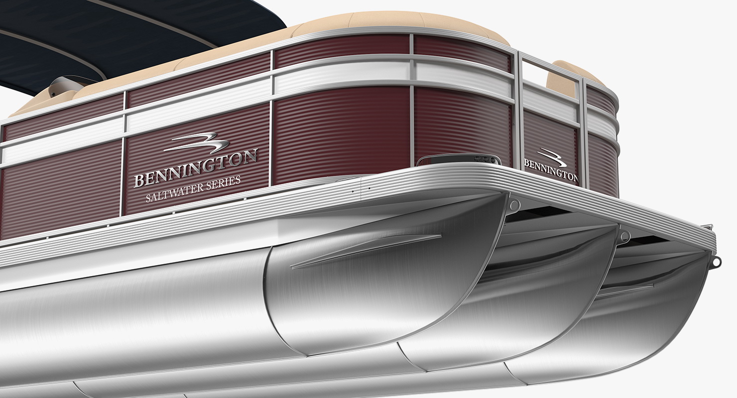3D model Bennington SX25 Pontoon Boat Rigged