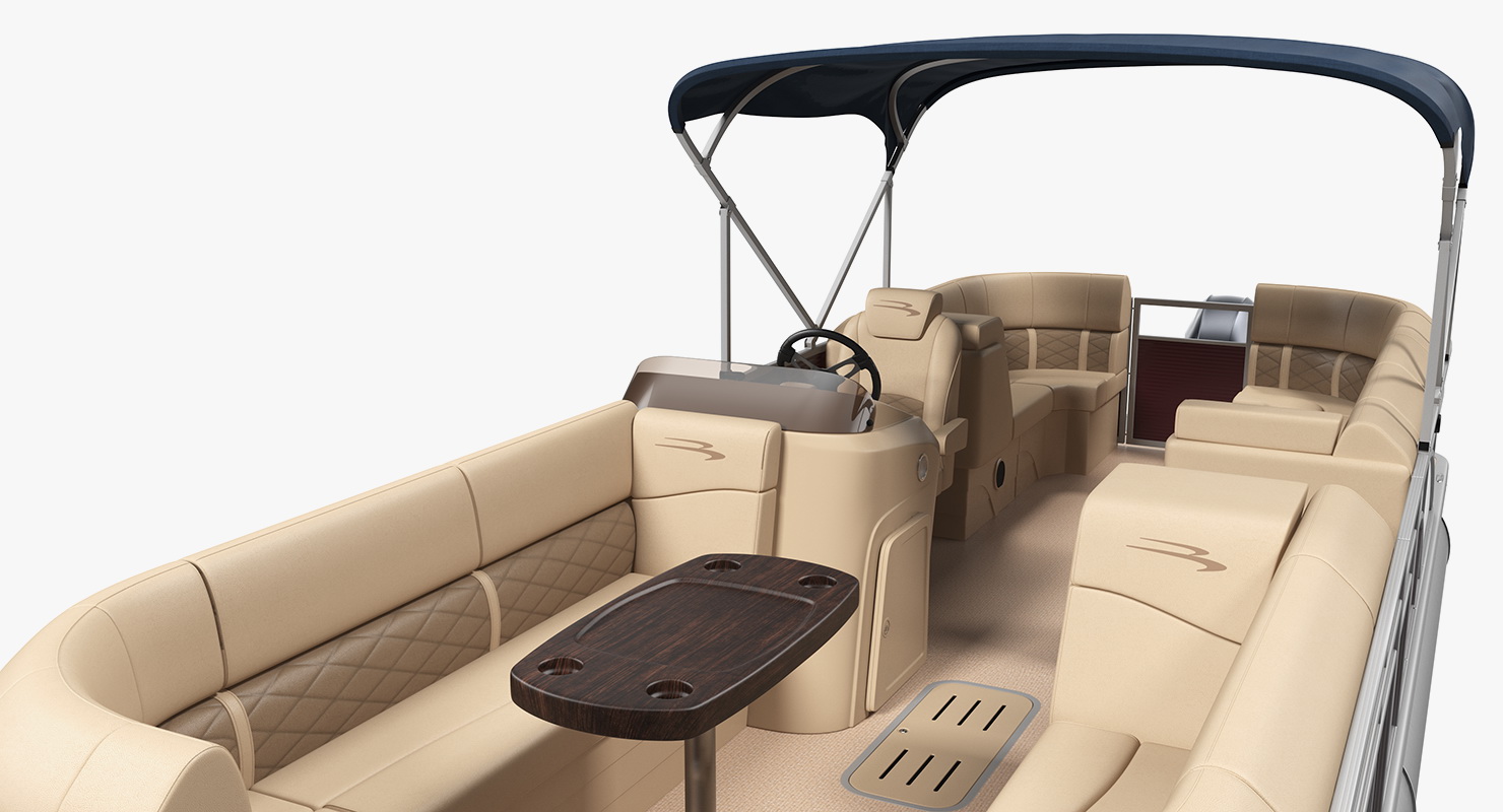 3D model Bennington SX25 Pontoon Boat Rigged