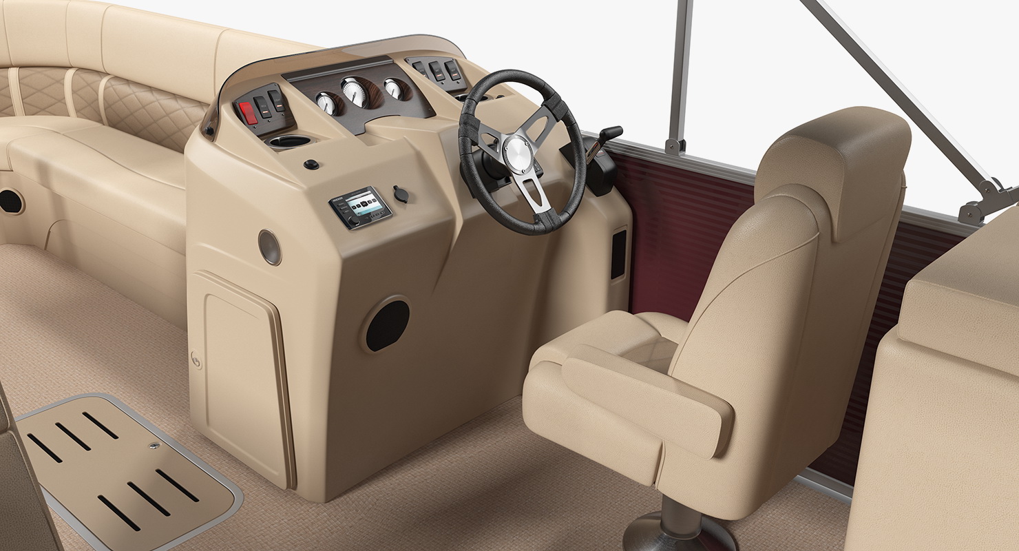 3D model Bennington SX25 Pontoon Boat Rigged