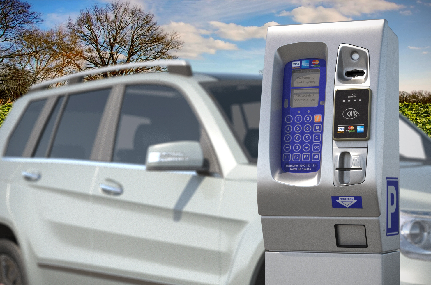 3D Digital Parking Meter