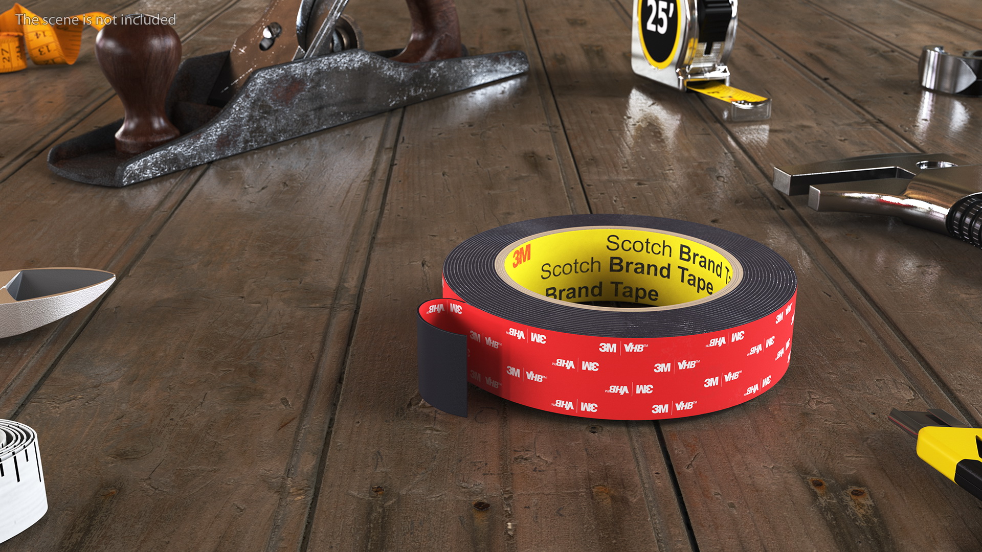 3D model Heavy Duty 3M VHB Double Sided Tape