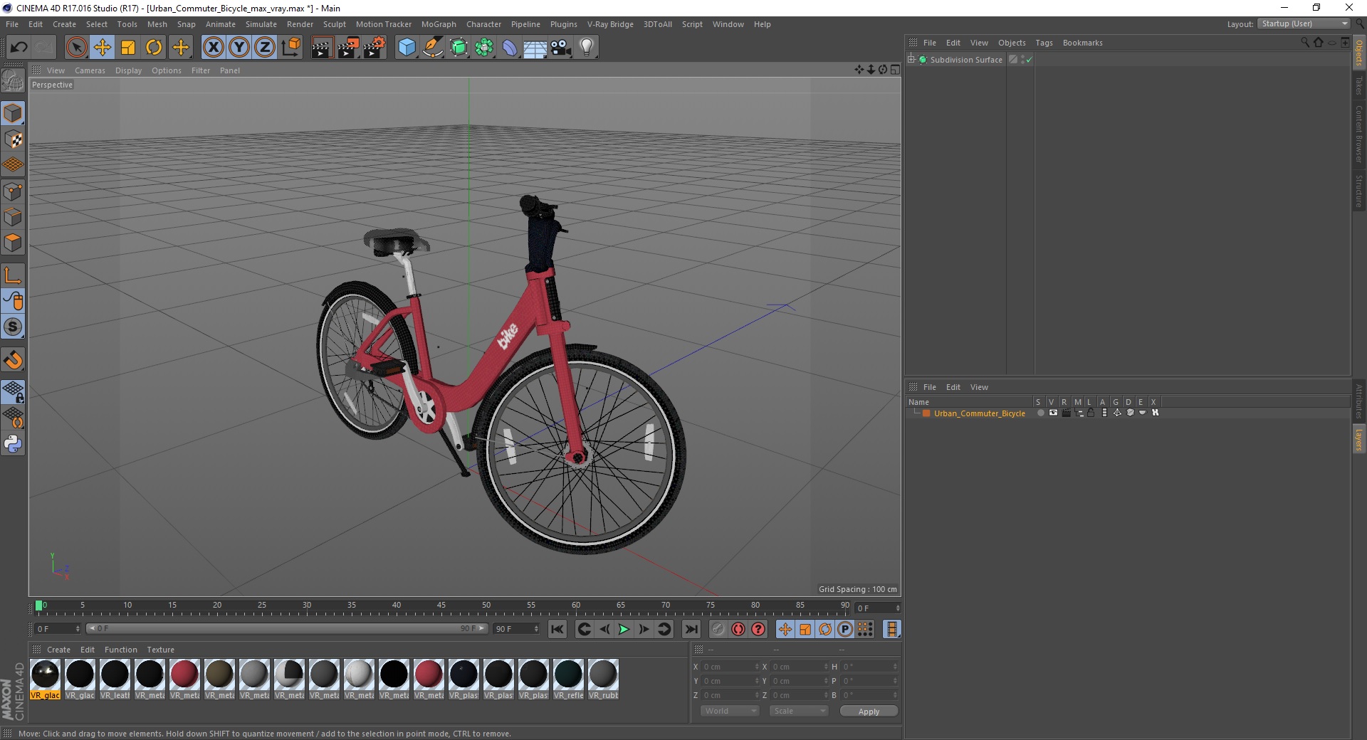 Urban Commuter Bicycle 3D