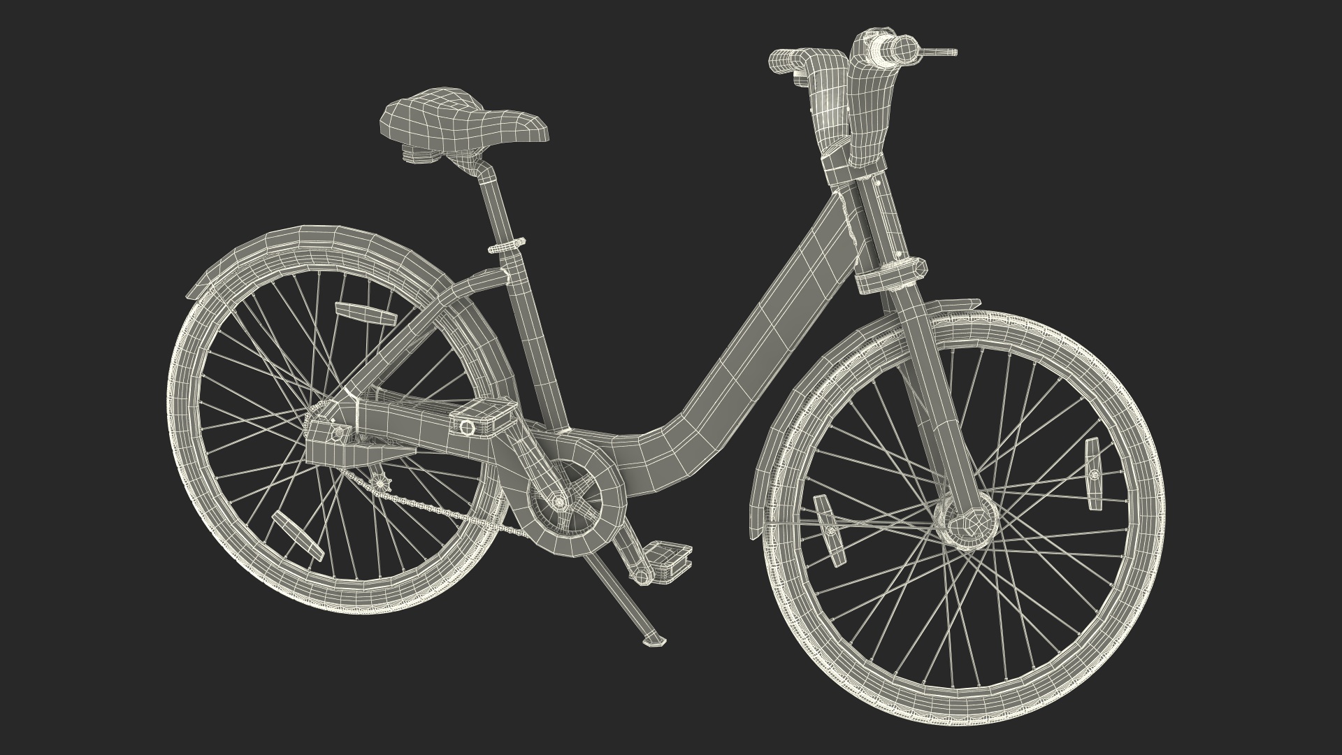 Urban Commuter Bicycle 3D