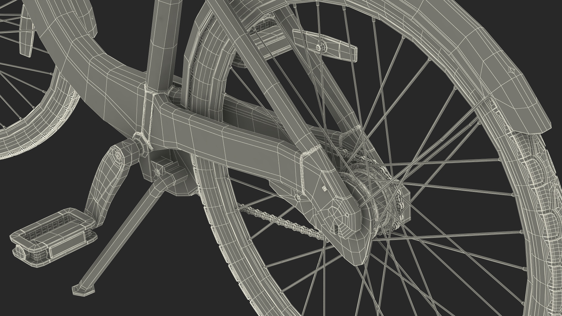 Urban Commuter Bicycle 3D