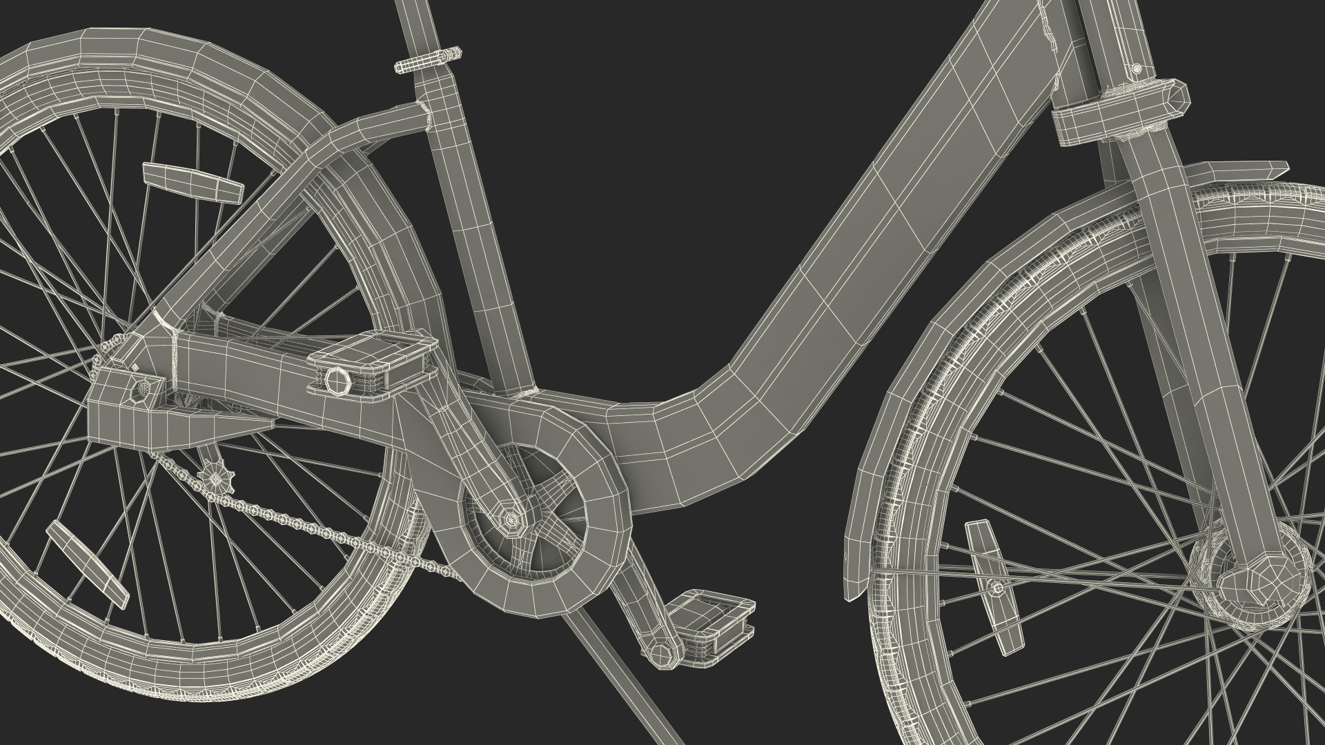 Urban Commuter Bicycle 3D