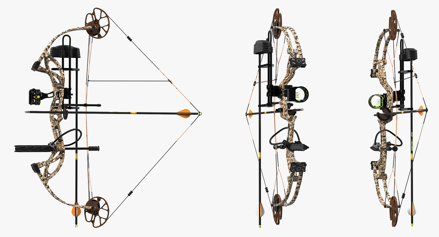 3D Armed Hunting Compound Bow Bear Cruzer G2 Camo