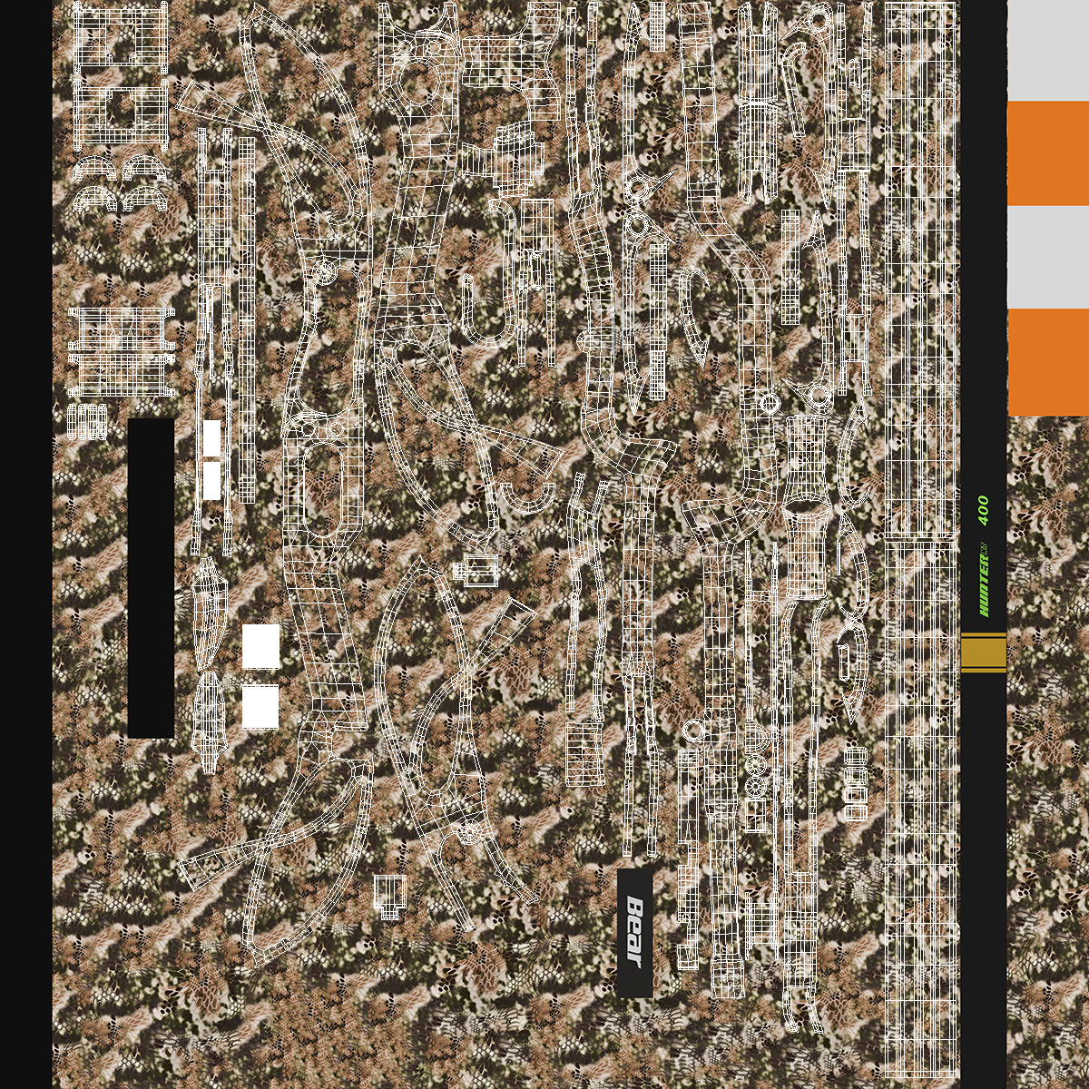 3D Armed Hunting Compound Bow Bear Cruzer G2 Camo