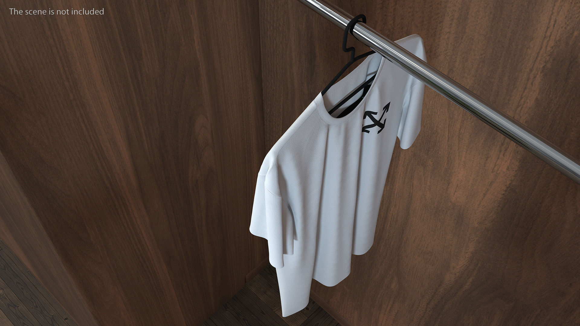 3D Brand Shirt Off White on Hanger