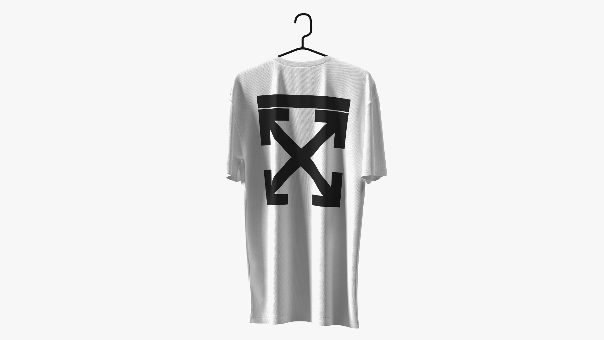3D Brand Shirt Off White on Hanger
