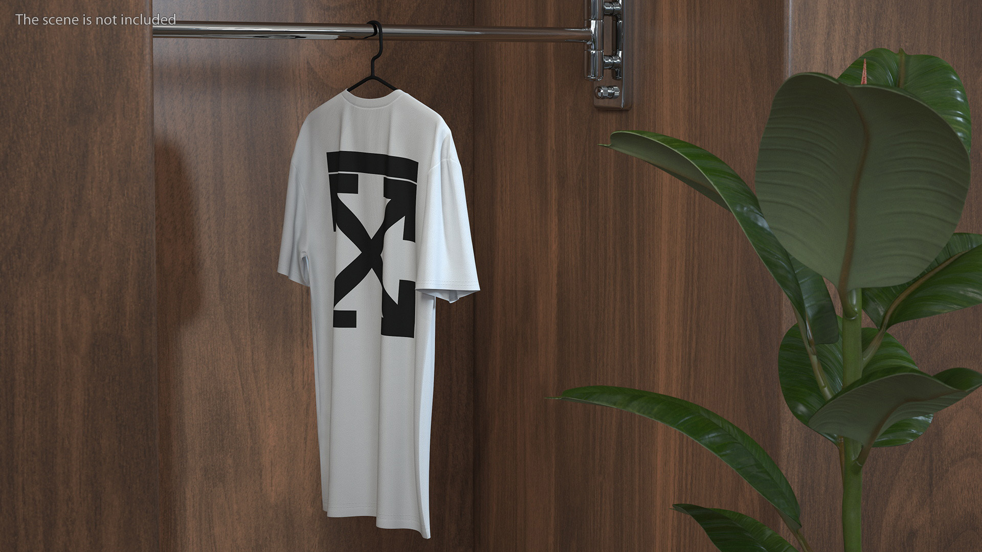 3D Brand Shirt Off White on Hanger