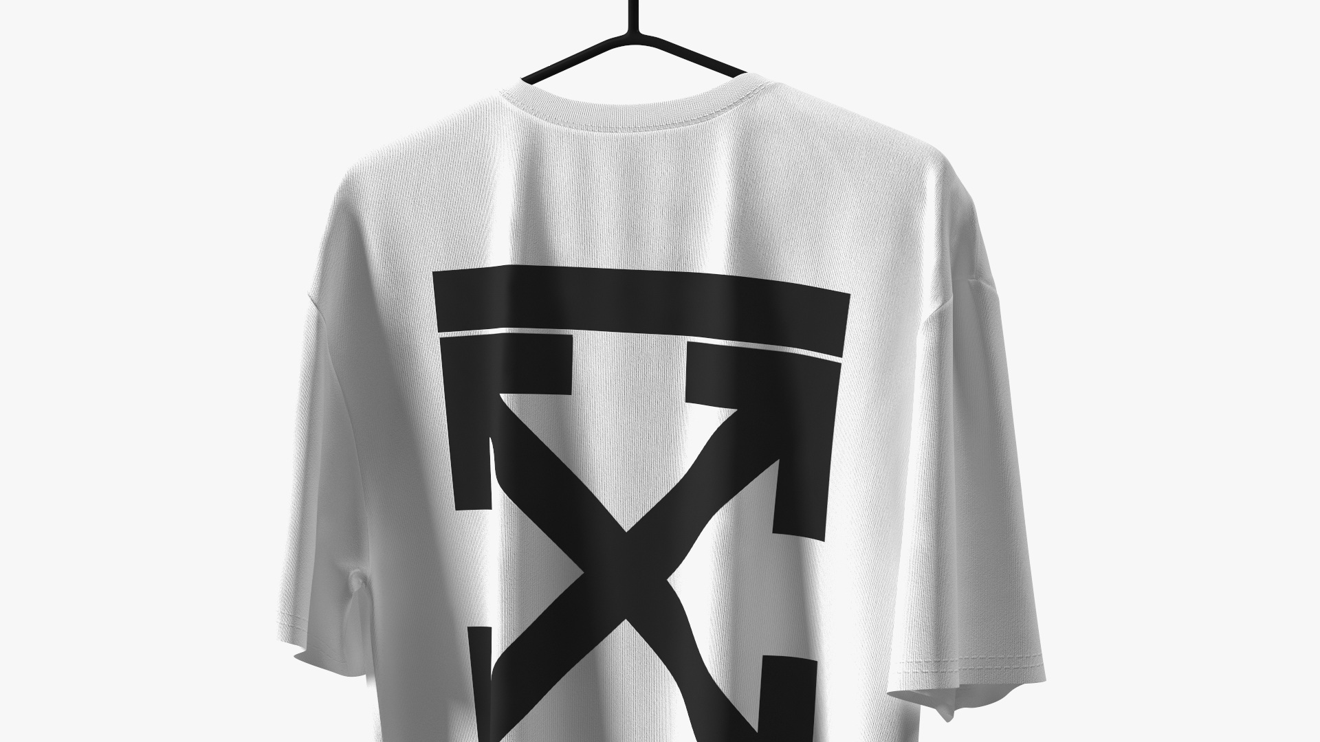 3D Brand Shirt Off White on Hanger