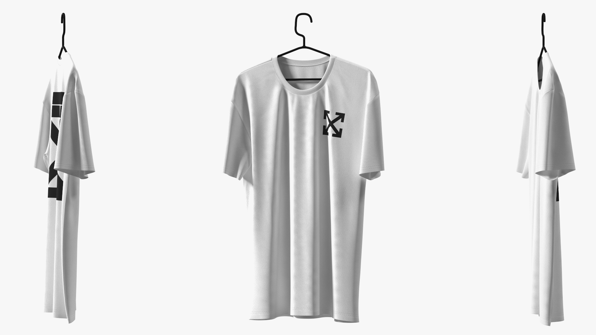 3D Brand Shirt Off White on Hanger