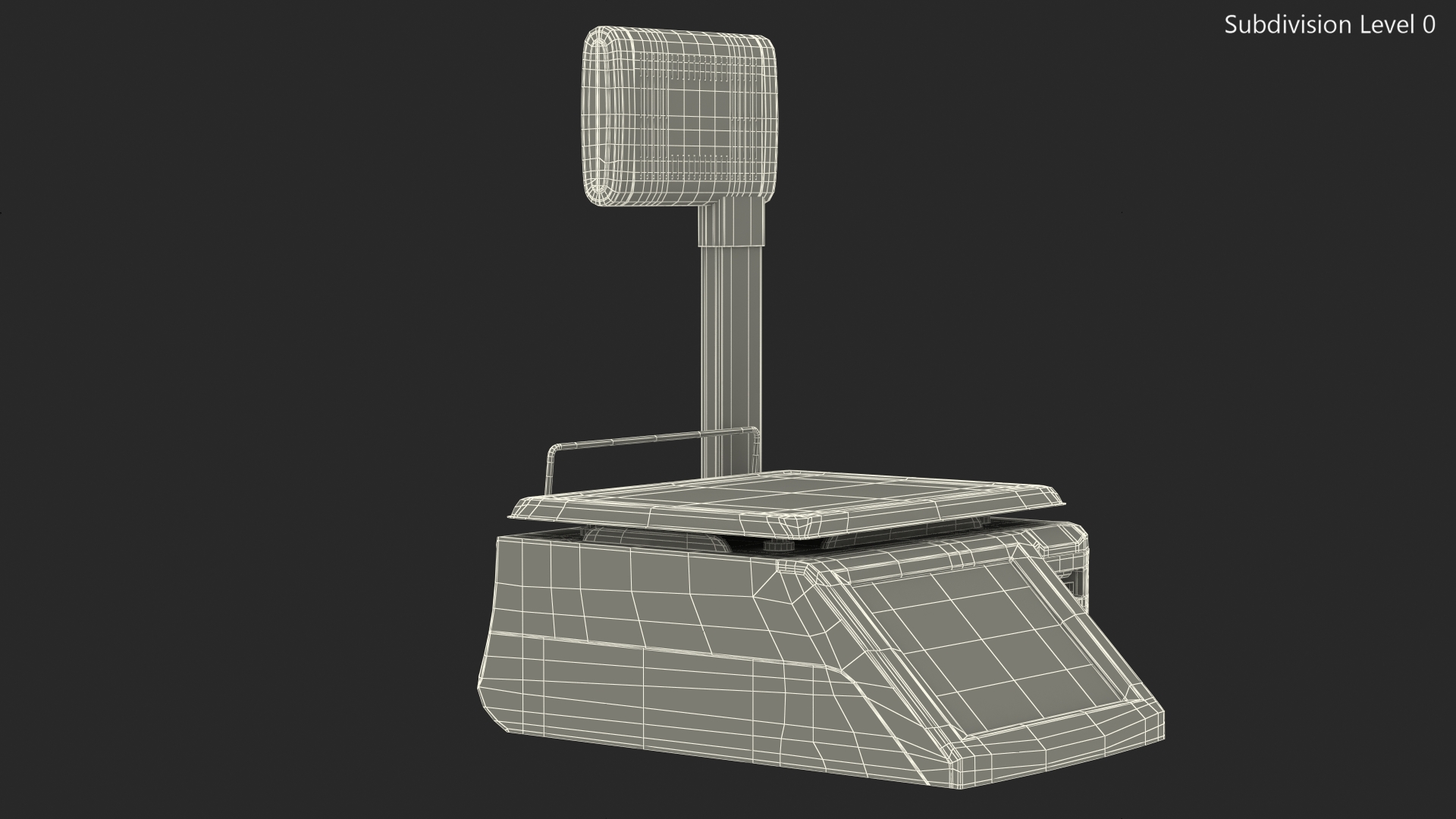 Self Service Counter Scales 3D