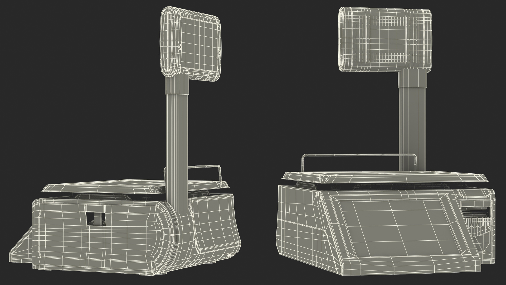 Self Service Counter Scales 3D