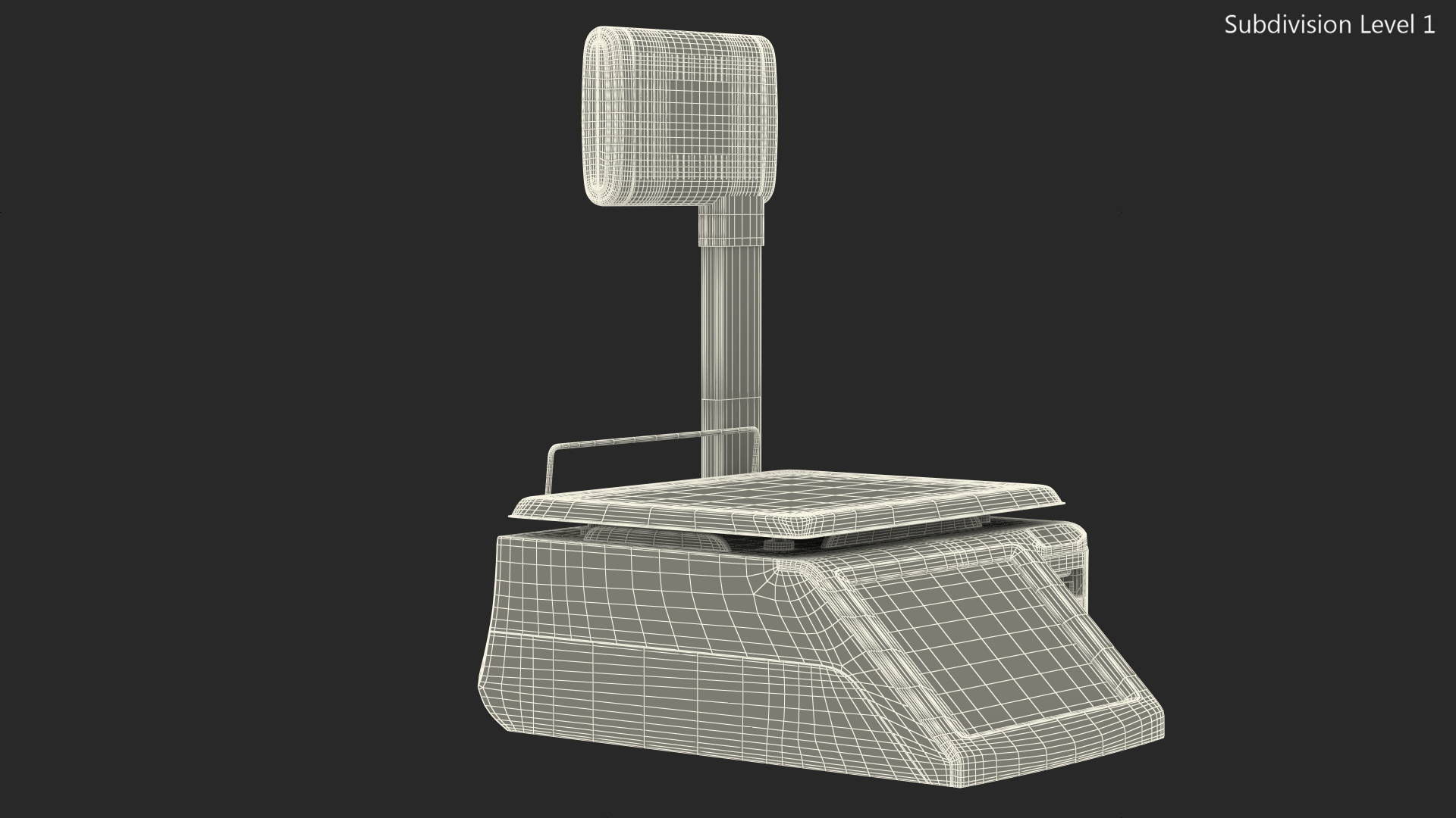 Self Service Counter Scales 3D