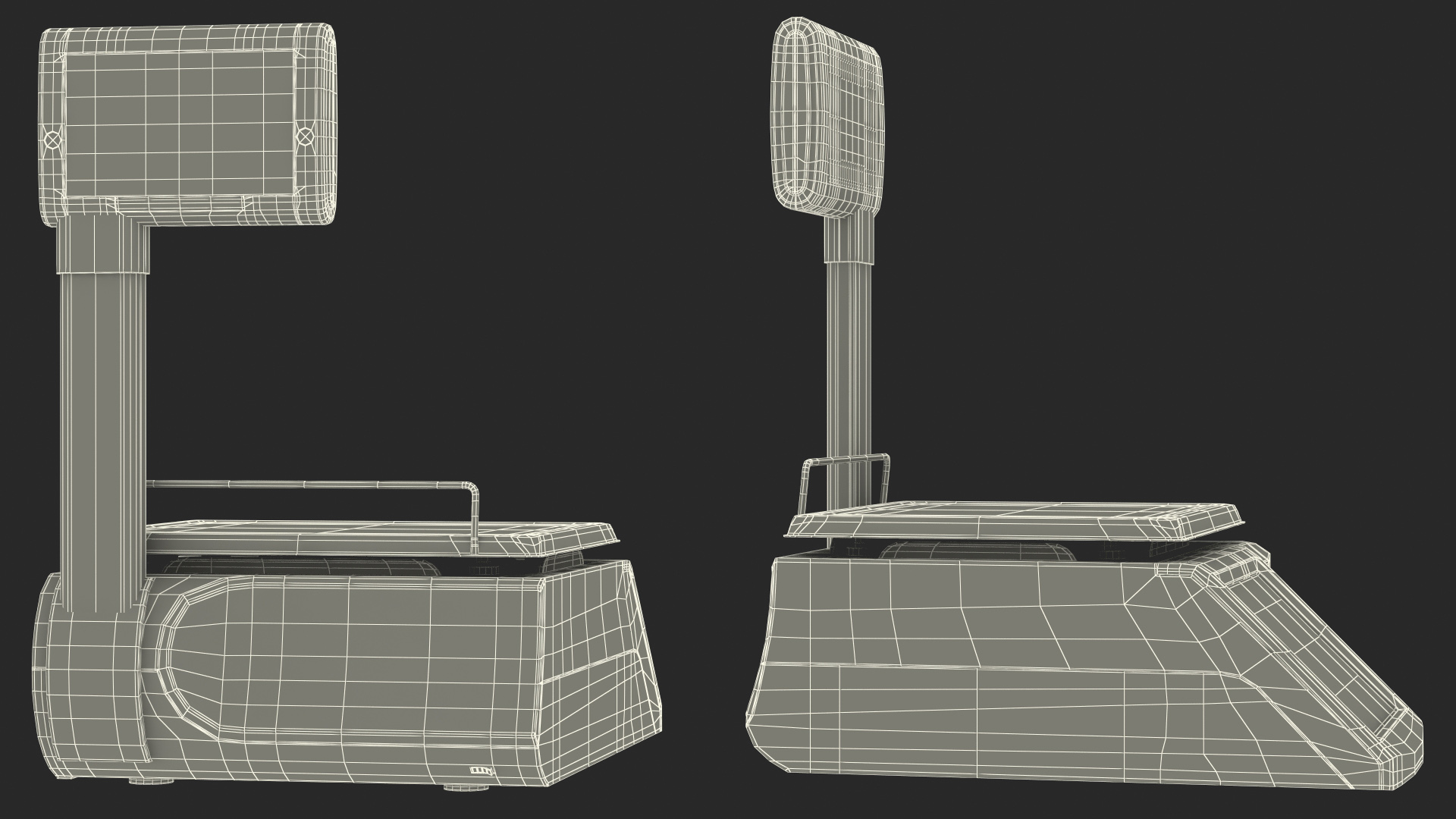 Self Service Counter Scales 3D