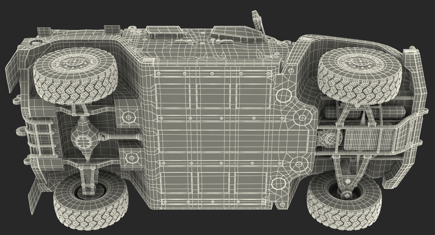 3D Hawkei 4x4 Simple Interior