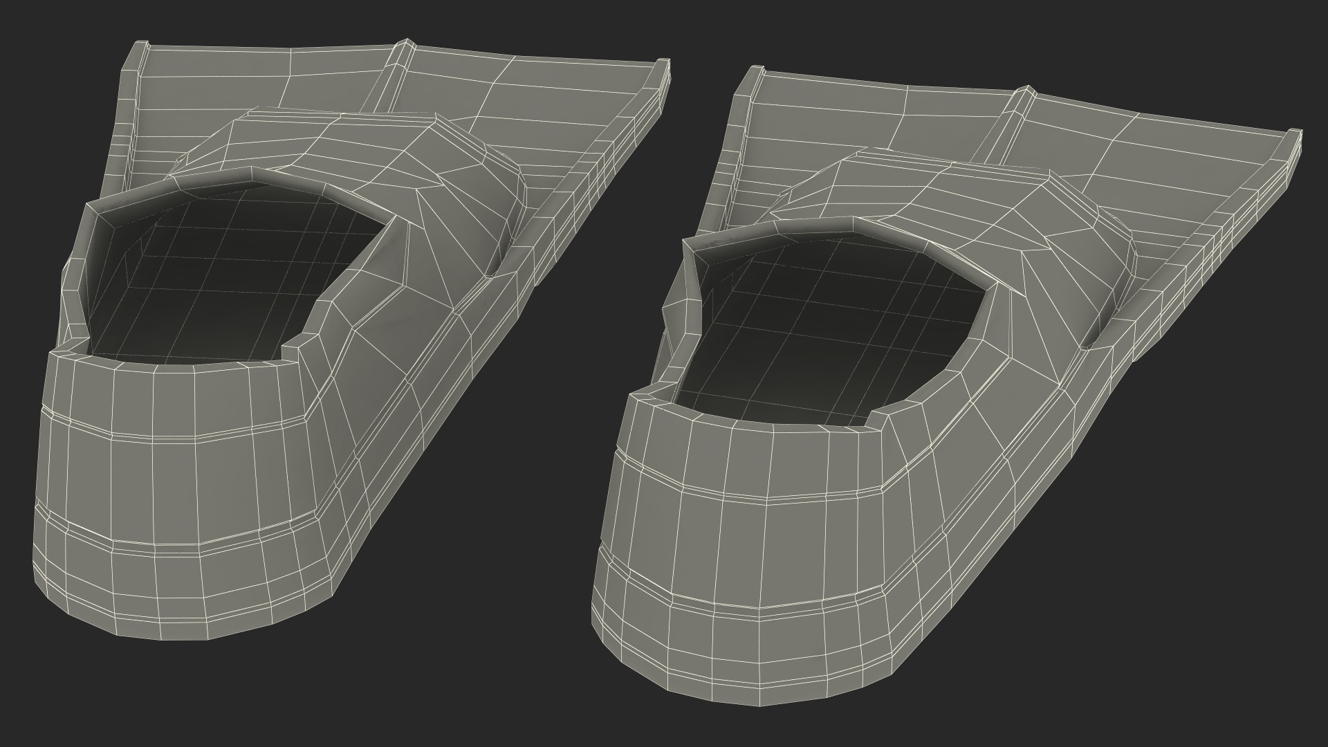 Short Blade Training Fin 3D model